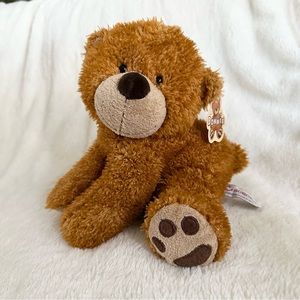 Aurora World 10” Bonnie Bear Teddy Floppy Beanbag Plush Stuffed Animal Toy Lovey